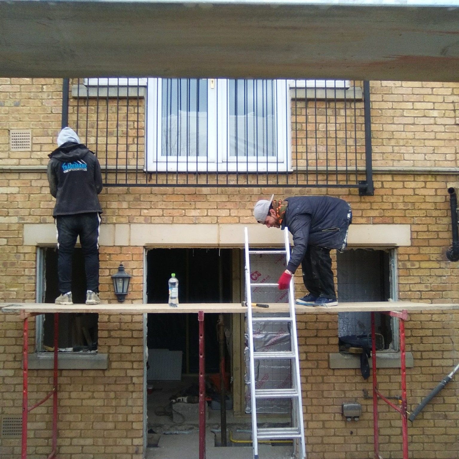 Residential extension brickwork